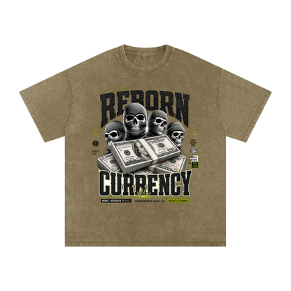Reborn Currency Snow-Washed Cotton Graphic Tee