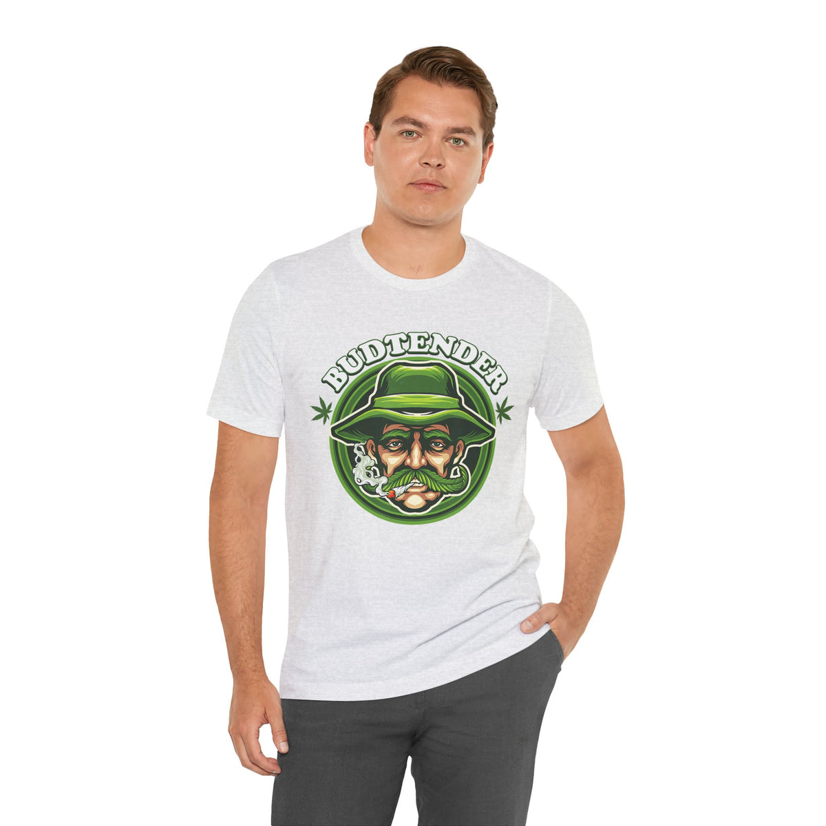 Budtender Graphic Tee – Retro Smoking Stoner Design
