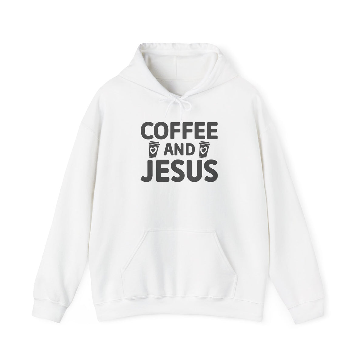 Coffee and Jesus Hoodie — Christian Faith Pullover for Coffee Lovers
