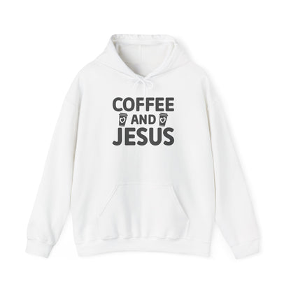 Coffee and Jesus Hoodie — Christian Faith Pullover for Coffee Lovers