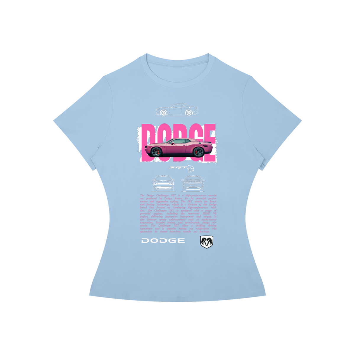 Dodge Challenger SRT Women’s Slim-Fit Graphic Tee