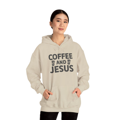 Coffee and Jesus Hoodie — Christian Faith Pullover for Coffee Lovers