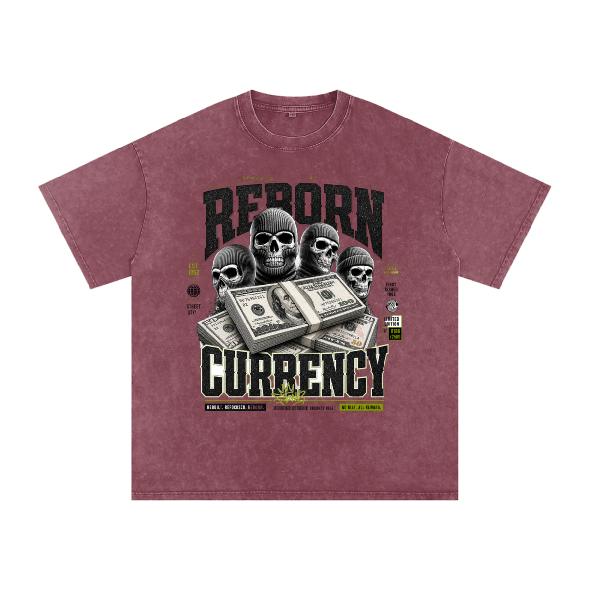 Reborn Currency Snow-Washed Cotton Graphic Tee