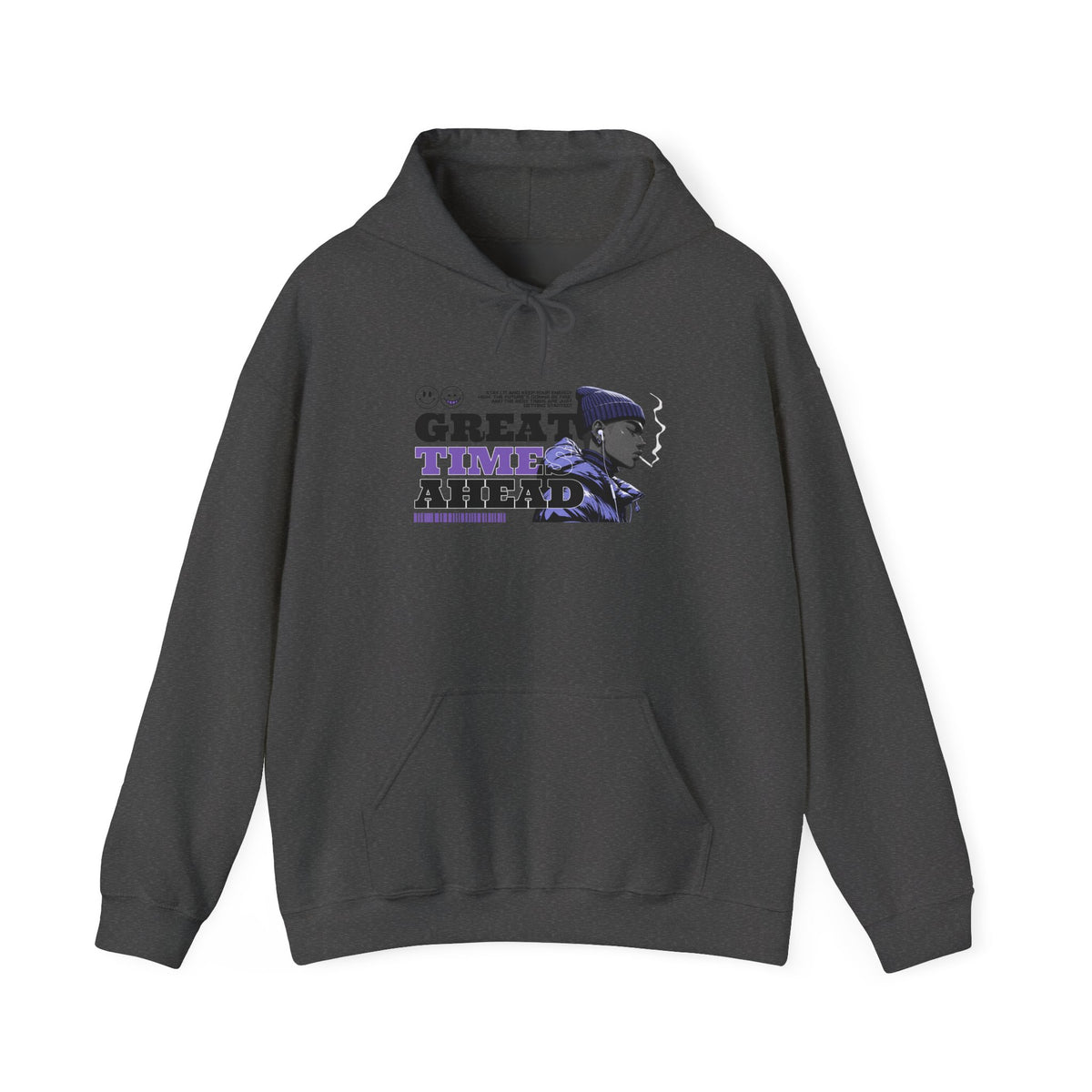 Great Times Ahead Hoodie — Positive Vintage Portrait Pullover