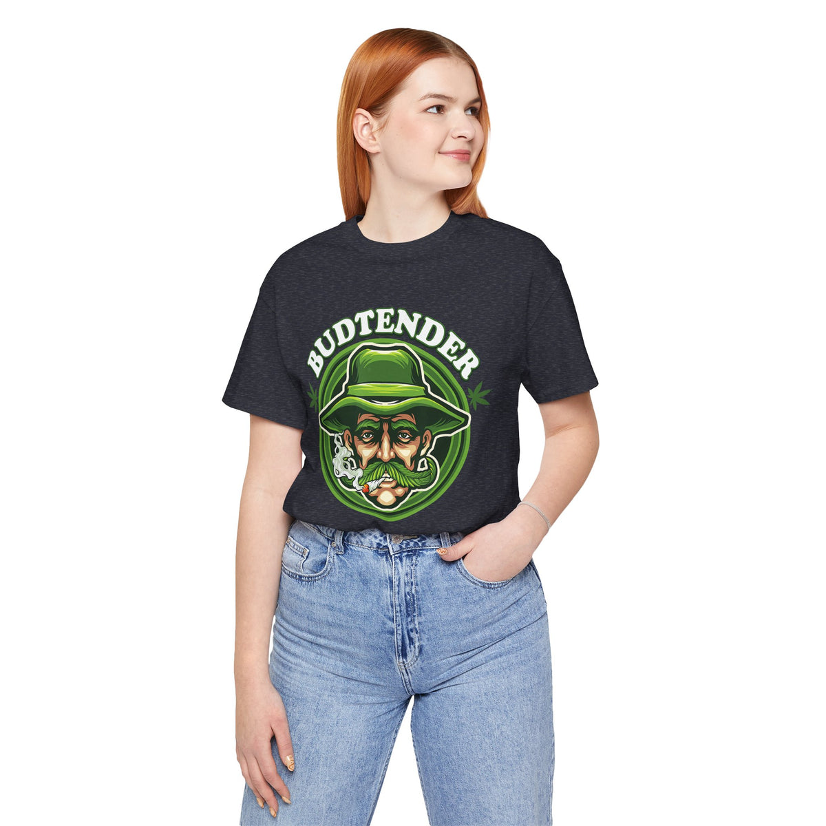 Budtender Graphic Tee – Retro Smoking Stoner Design