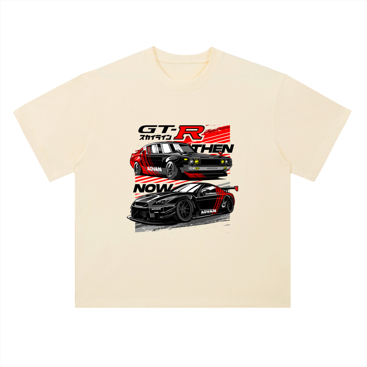 GTR THEN & NOW Cotton T-Shirt