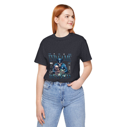 Endgame Got Busted Tee — Police Skull Graphic T-Shirt