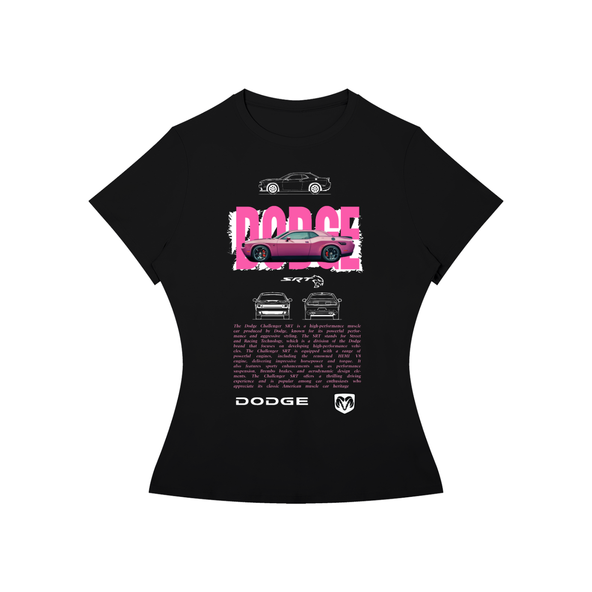 Dodge Challenger SRT Women’s Slim-Fit Graphic Tee