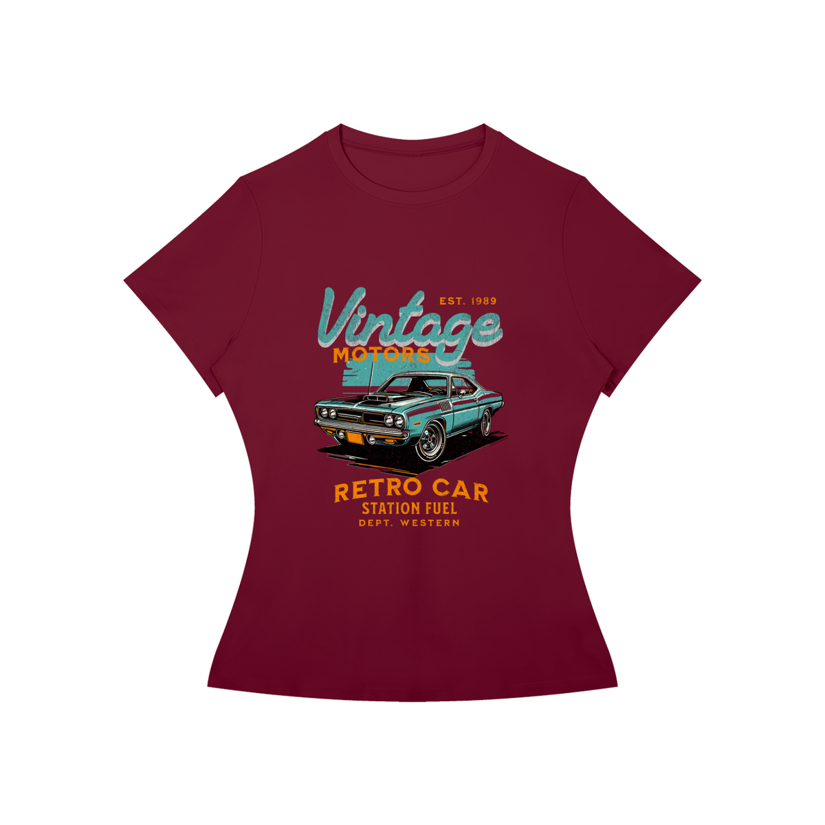 VINTAGE RETRO CAR Slim Fit T-Shirt