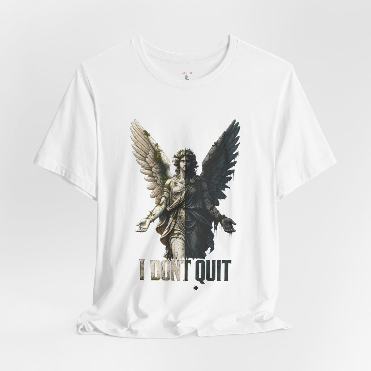 Angel Graphic Tee — 'The Last Angel' Illustrated Short Sleeve Shirt