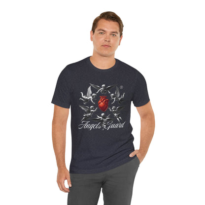 Angel Guard T‑Shirt — Sacred Heart & Cherub Graphic Tee