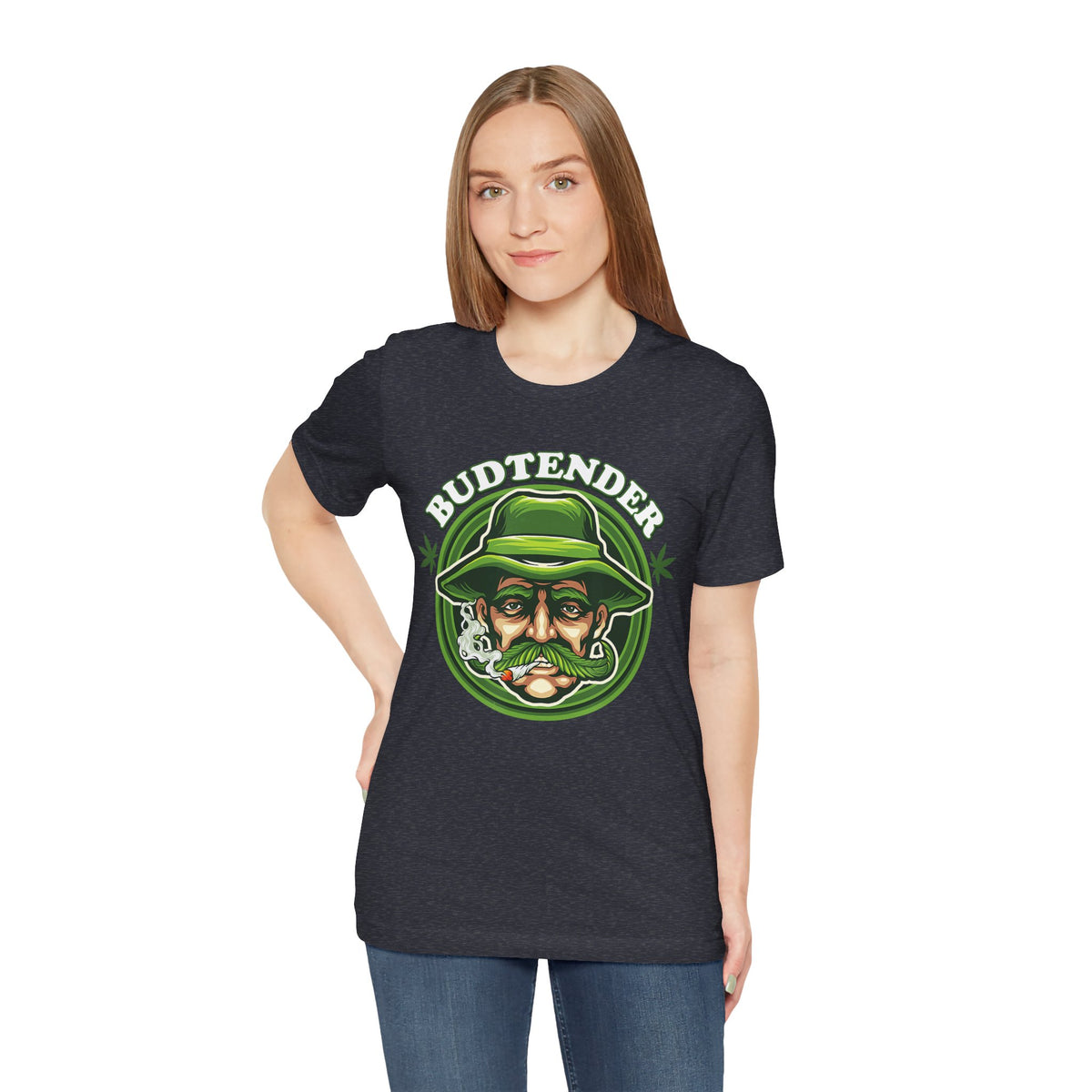 Budtender Graphic Tee – Retro Smoking Stoner Design
