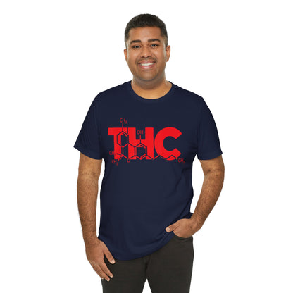 THC Molecule T-Shirt — Chemistry Graphic Cannabis Tee