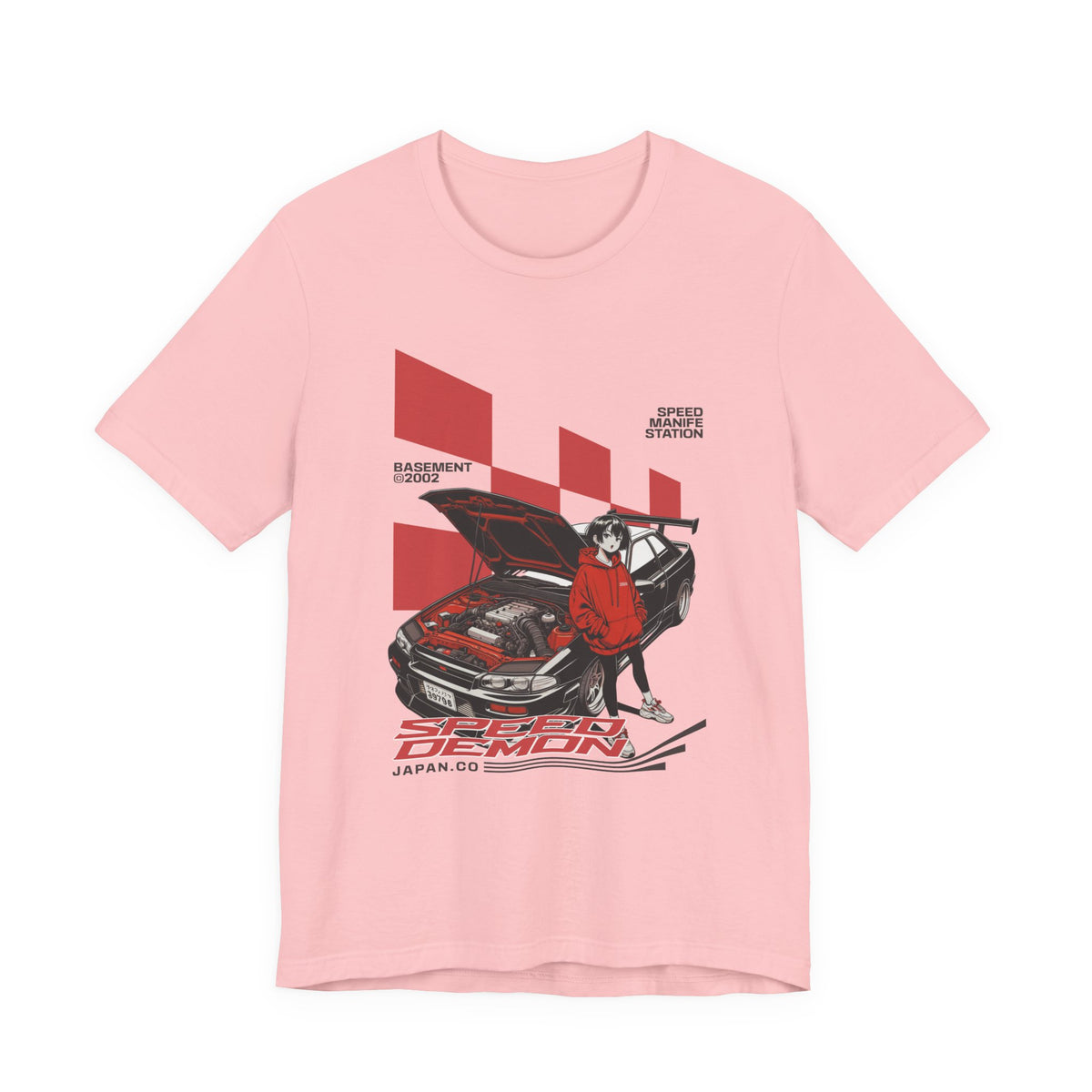 JDM Demon Street Racing T‑Shirt — Retro Car Anime Graphic Tee