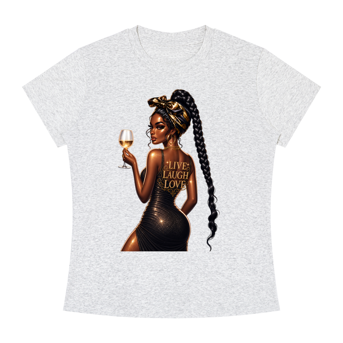 Live Love Laugh Women’s Slim-Fit Graphic Tee