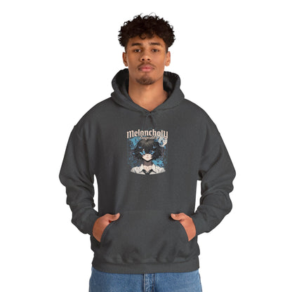 Anime Catgirl Hoodie — "Midnight" Kawaii Graphic Pullover