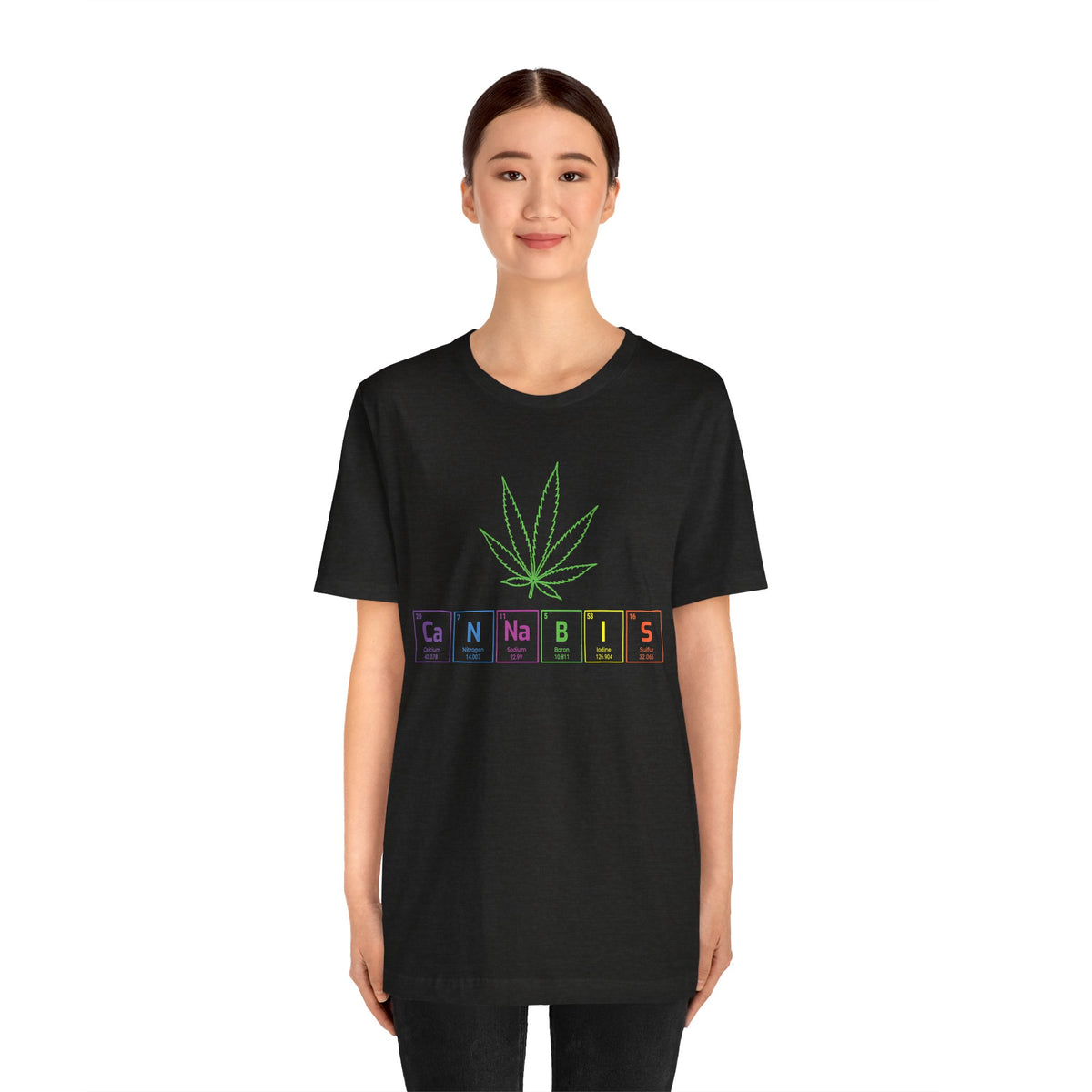 Cannabis Elemental Tee — Graphic Marijuana Leaf Science Shirt