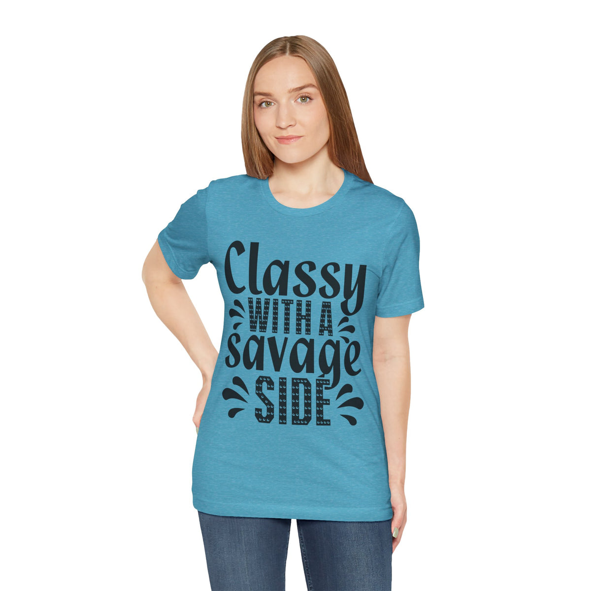 Classy With A Savage Side T-Shirt — Funny Sassy Graphic Tee for Women