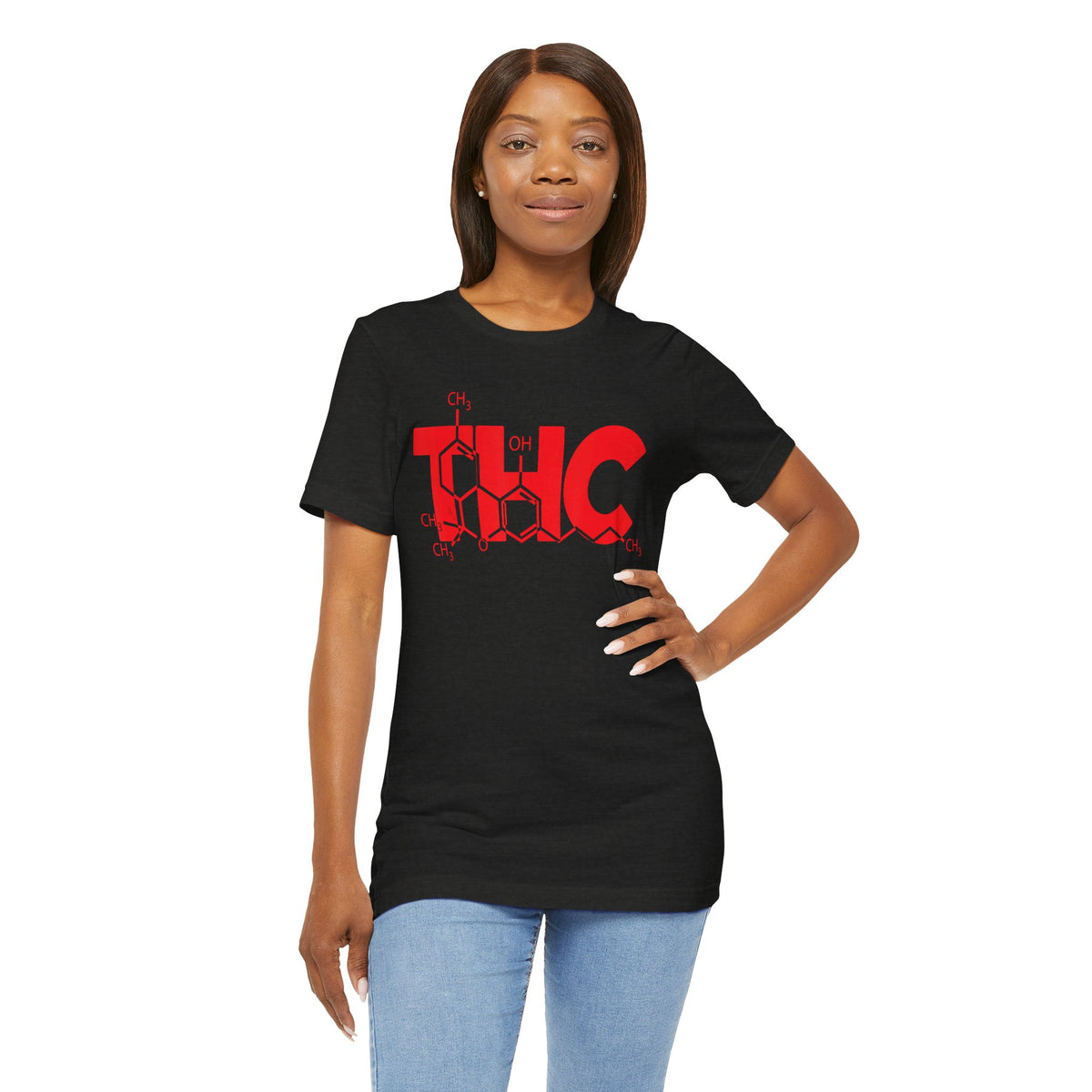 THC Molecule T-Shirt — Chemistry Graphic Cannabis Tee