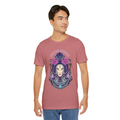 Mecha Geisha T-Shirt — Futuristic Asian-Inspired Graphic Tee