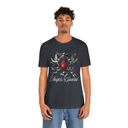 Angel Guard T‑Shirt — Sacred Heart & Cherub Graphic Tee