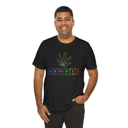 Cannabis Elemental Tee — Graphic Marijuana Leaf Science Shirt