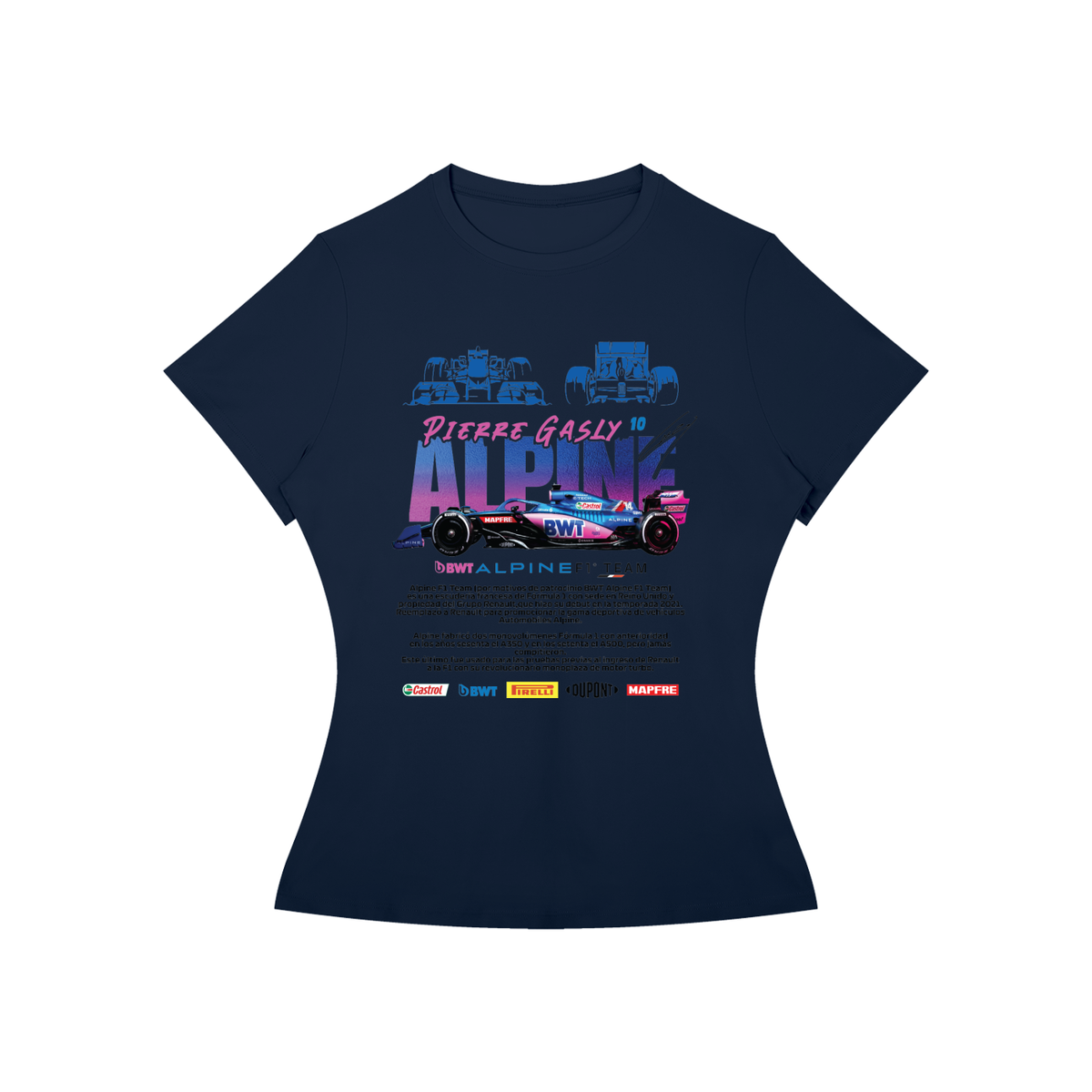 Alpine Formula F1 Racing Women’s Slim-Fit Tee