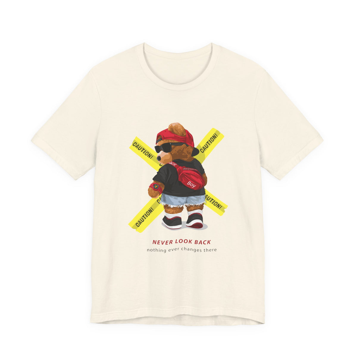 Teddy Bear 'Never Look Back' Graphic Tee