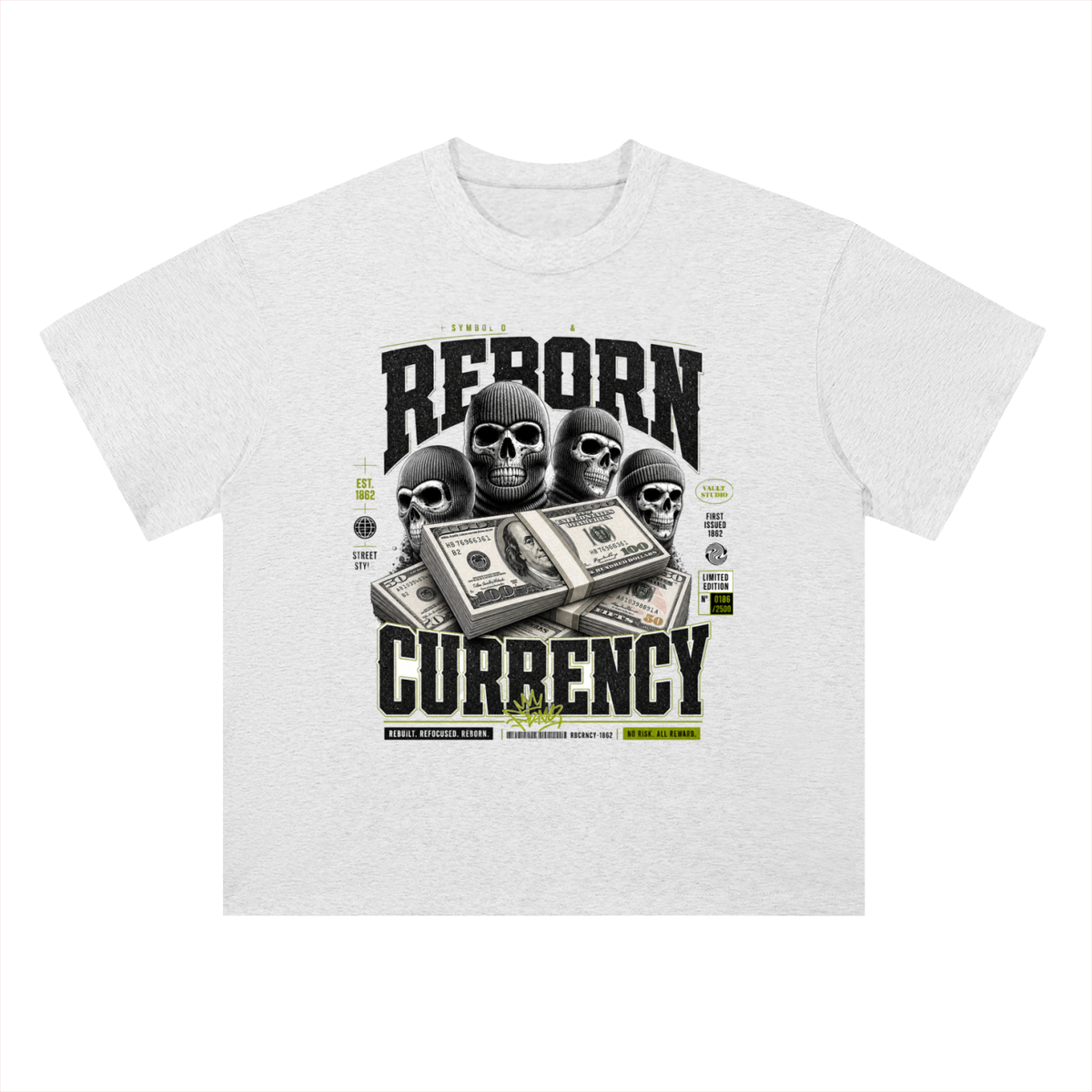Terror Currency Skull & Cash Graphic Heavyweight Tee