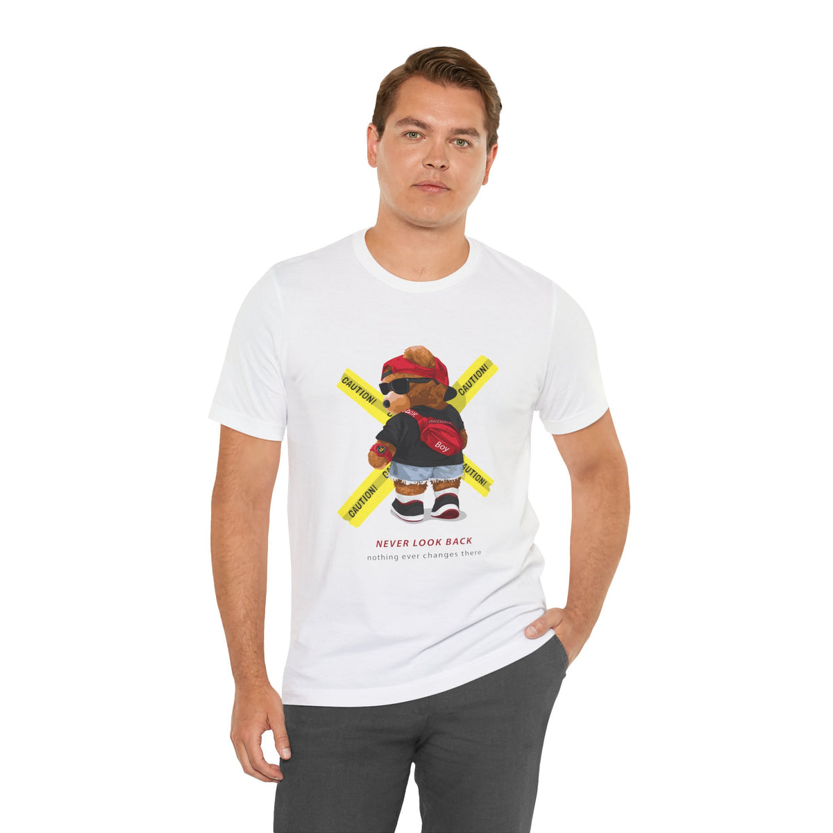 Teddy Bear 'Never Look Back' Graphic Tee