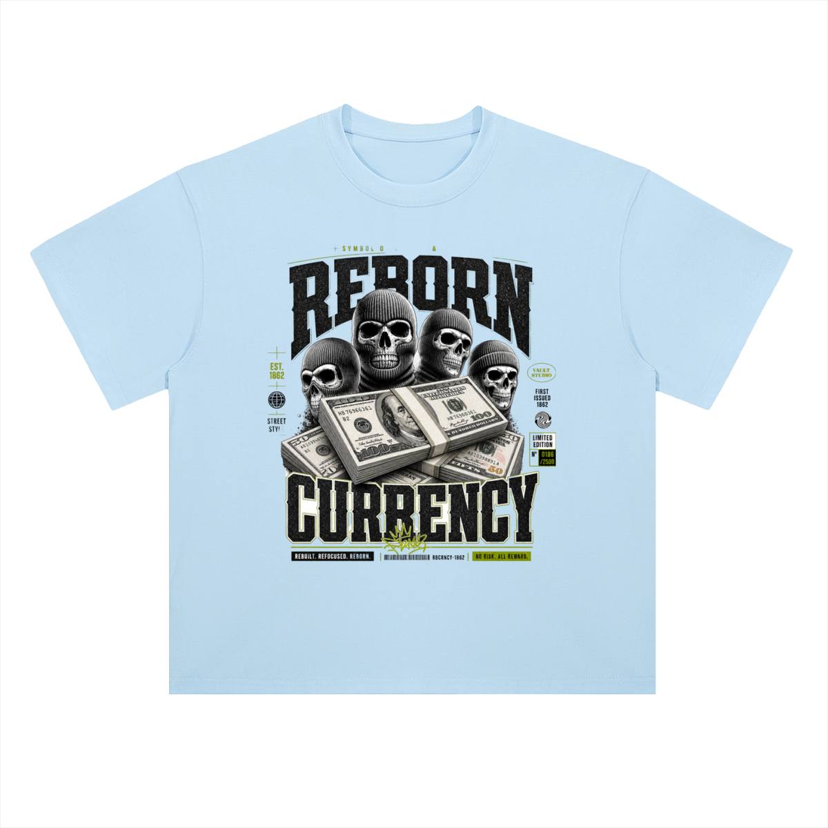 Terror Currency Skull & Cash Graphic Heavyweight Tee