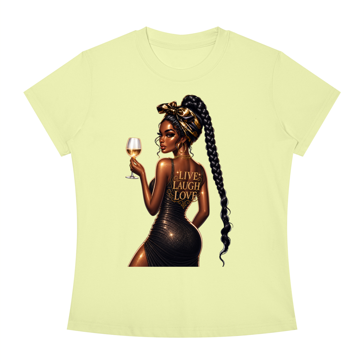 Live Love Laugh Women’s Slim-Fit Graphic Tee