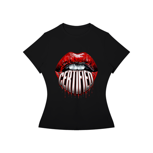 Certified Lips Women’s Slim-Fit Graphic Tee