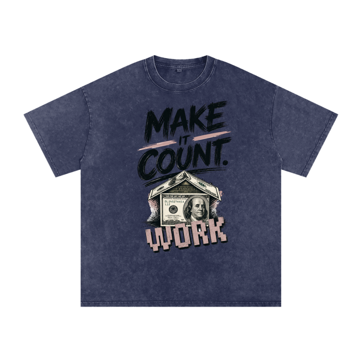 Make It Count Snow-Washed Cotton Graphic Tee
