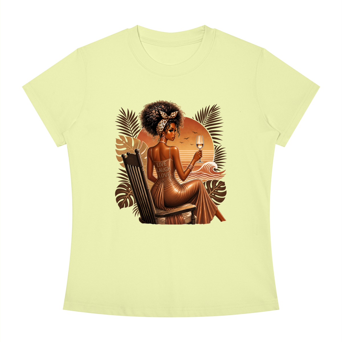 Sunset Toast Women’s Slim-Fit Graphic Tee