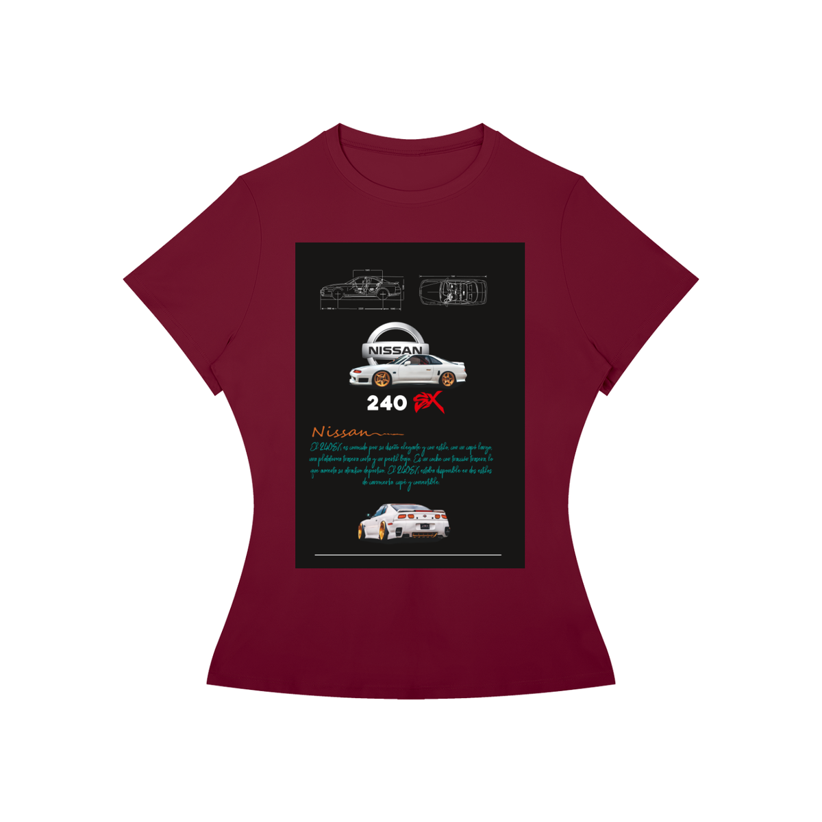 Nissan 240SX Women’s Slim-Fit Graphic Tee