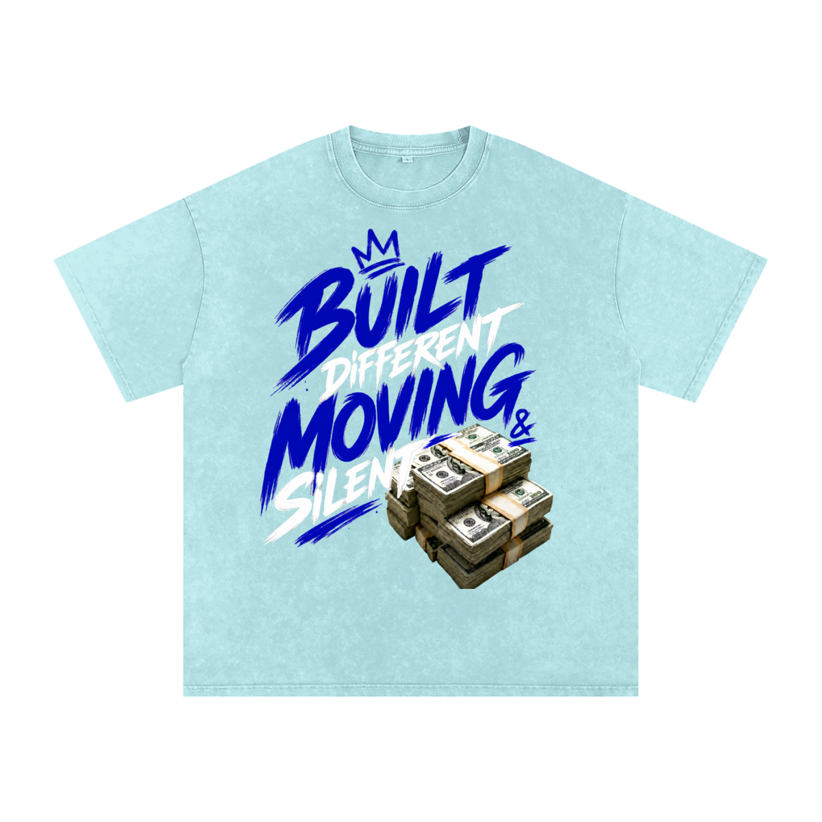 Built Different, Moving Silent Snow-Washed Cotton Tee