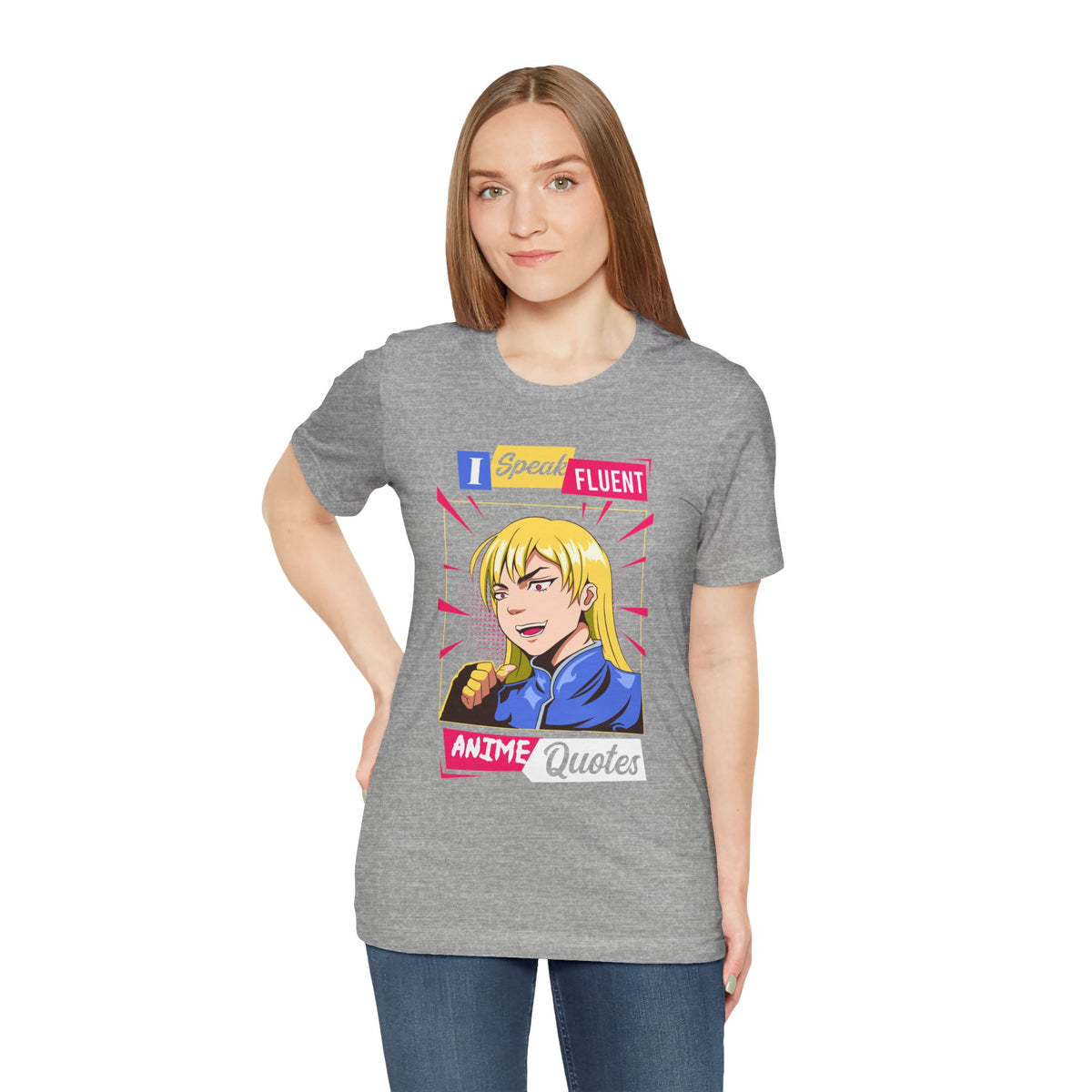 Anime Quotes T-Shirt — "I Speak Fluent Anime Quotes" Retro Manga Style Tee