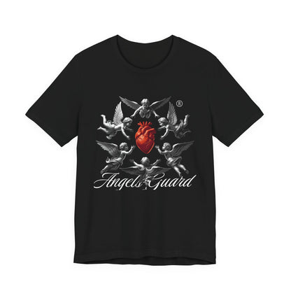 Angel Guard T‑Shirt — Sacred Heart & Cherub Graphic Tee