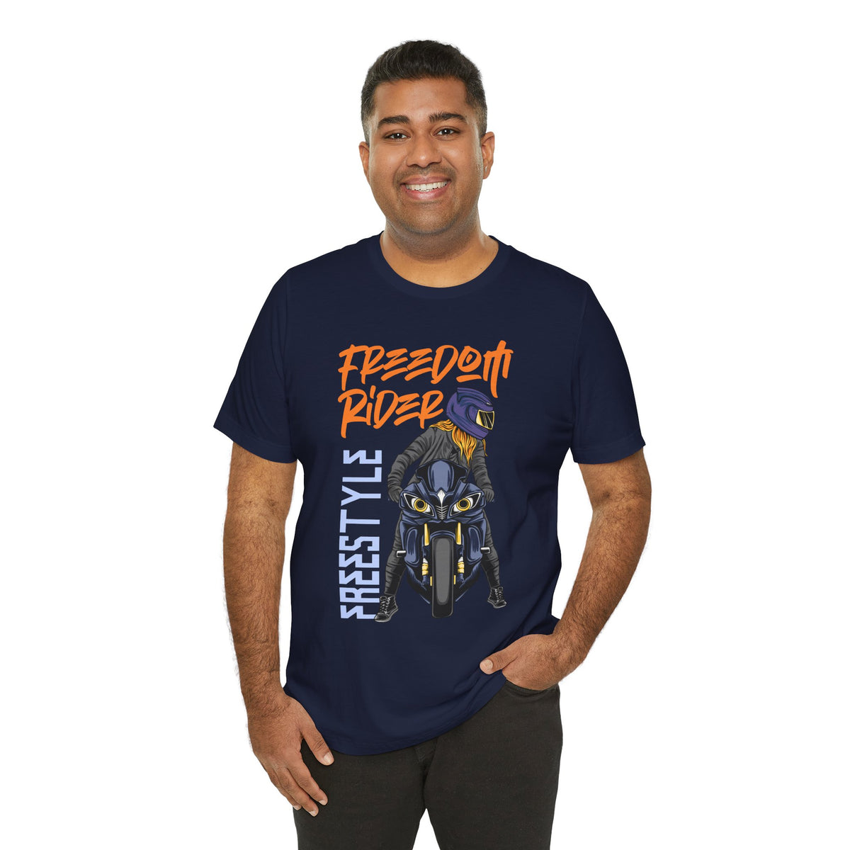 Freedom Rider Motorcycle Tee – "Freedom Rider" Streetstyle Biker T-Shirt