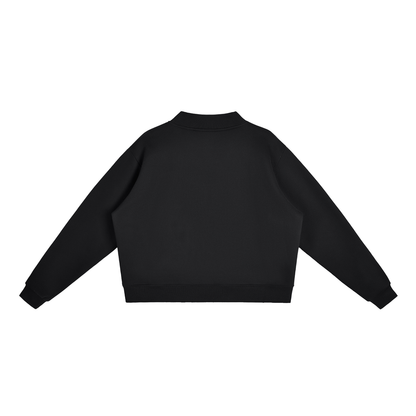 Unapologetic Lips Oversized Mock-Neck Sweatshirt