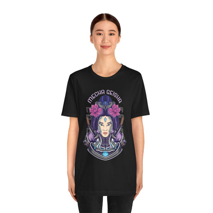 Mecha Geisha T-Shirt — Futuristic Asian-Inspired Graphic Tee