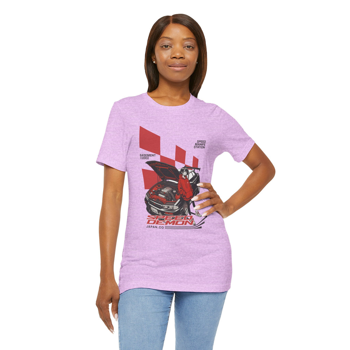 JDM Demon Street Racing T‑Shirt — Retro Car Anime Graphic Tee