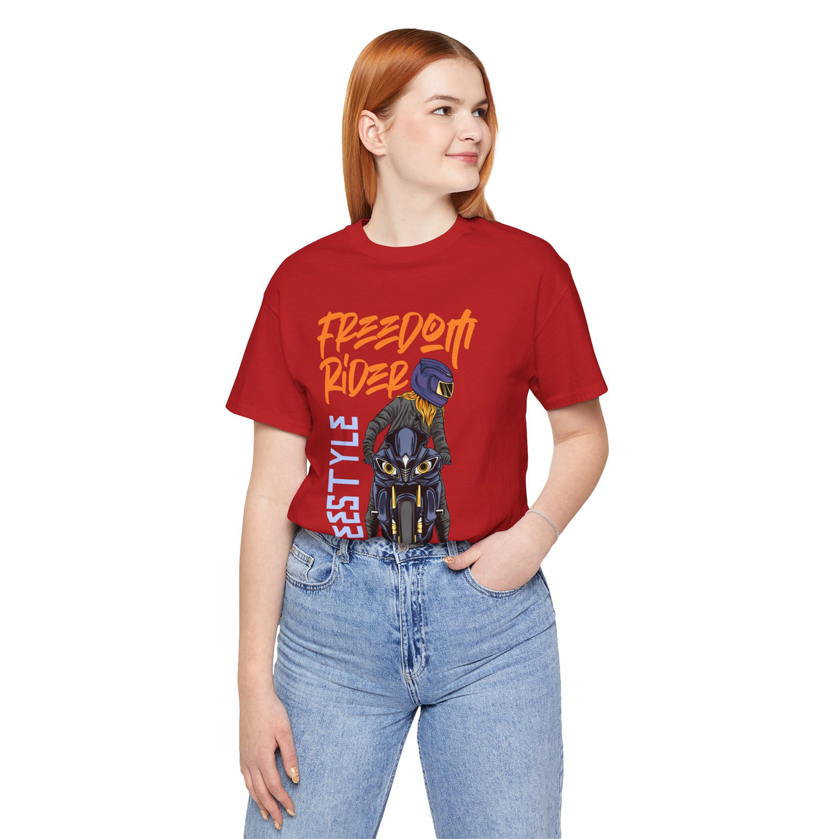 Freedom Rider Motorcycle Tee – "Freedom Rider" Streetstyle Biker T-Shirt