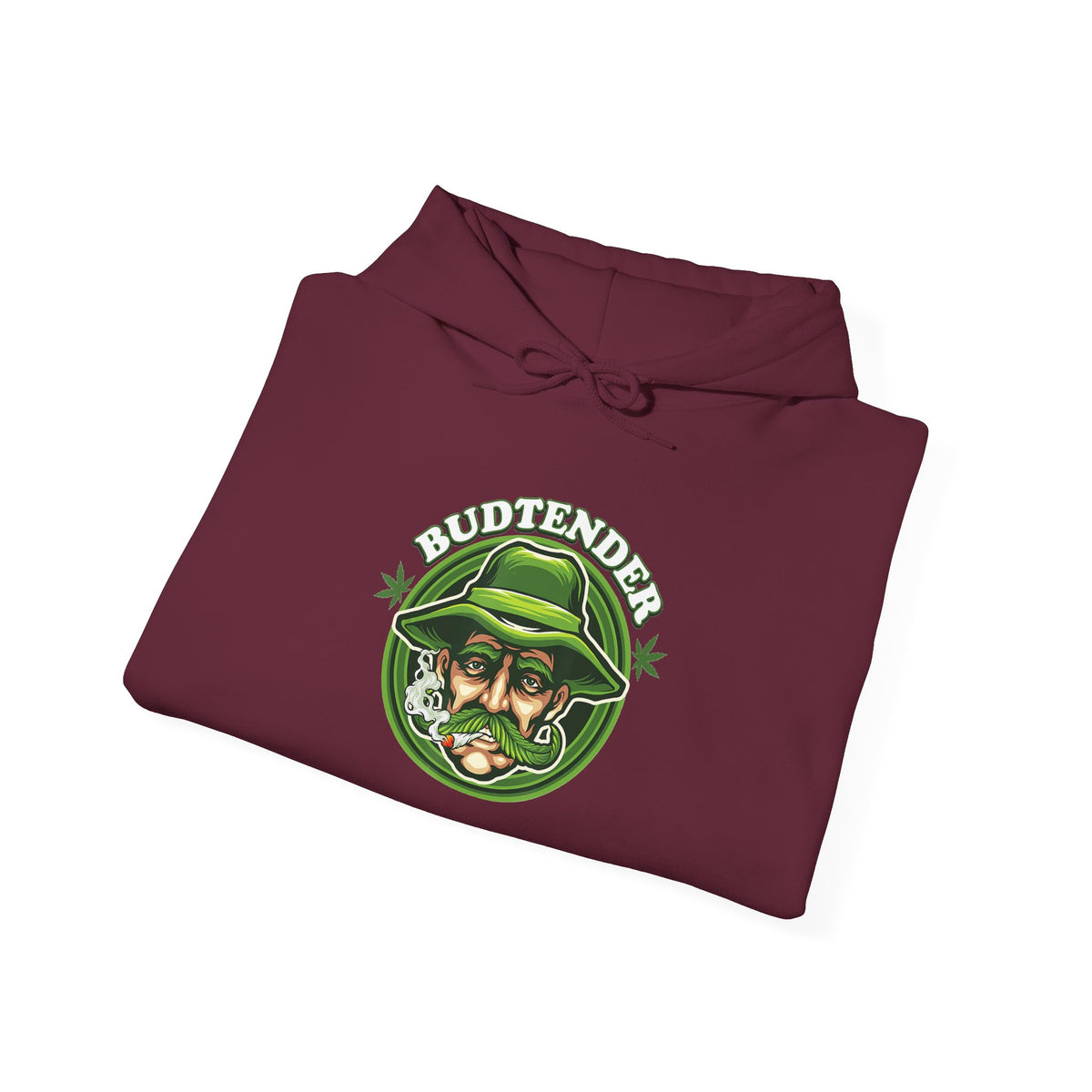 Budtender Graphic – Retro Smoking Stoner Hooded Sweatshirt