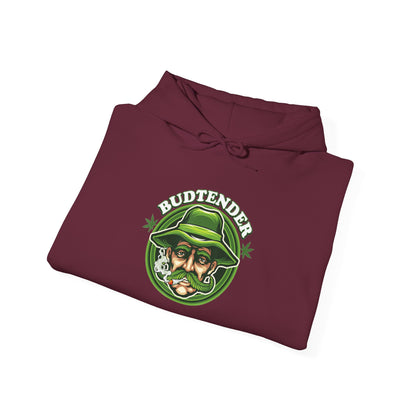 Budtender Graphic – Retro Smoking Stoner Hooded Sweatshirt