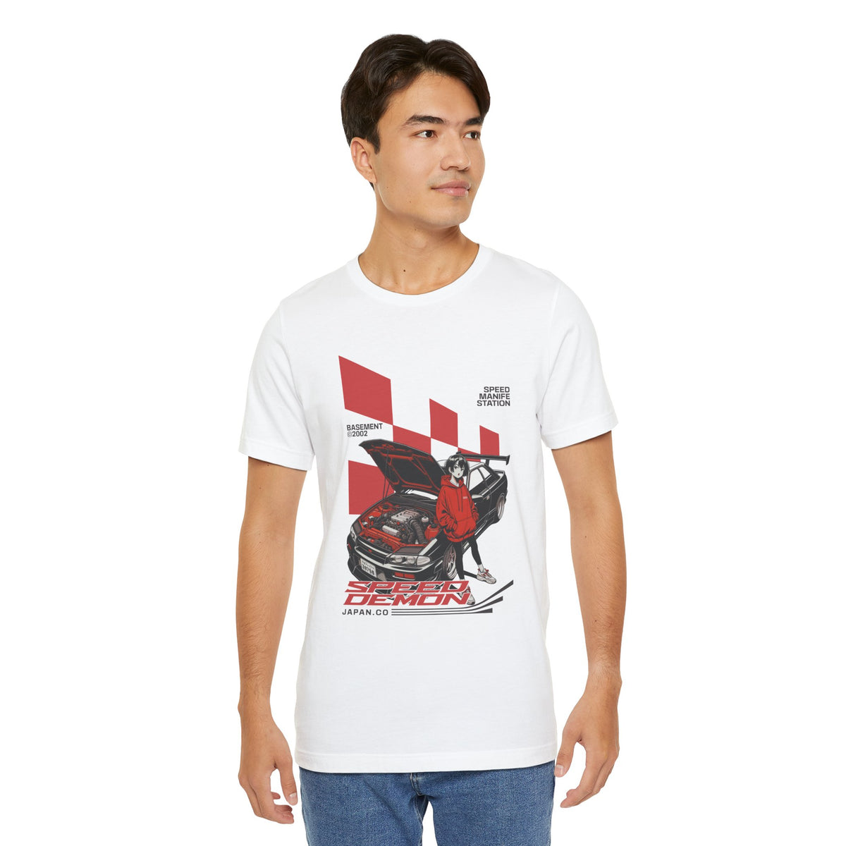 JDM Demon Street Racing T‑Shirt — Retro Car Anime Graphic Tee