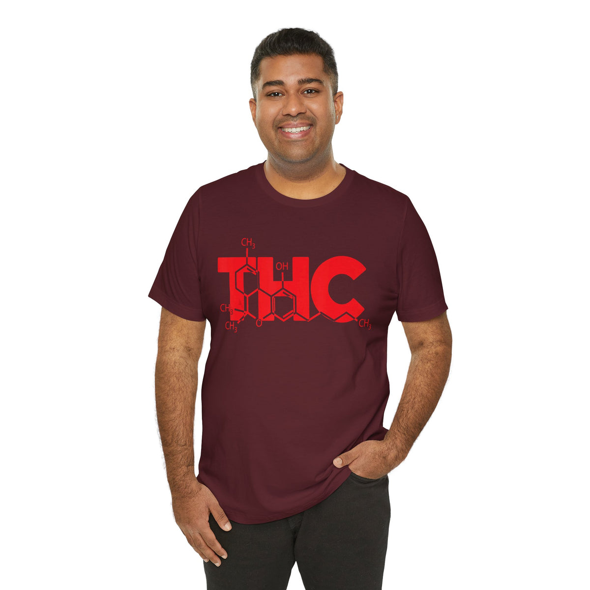 THC Molecule T-Shirt — Chemistry Graphic Cannabis Tee