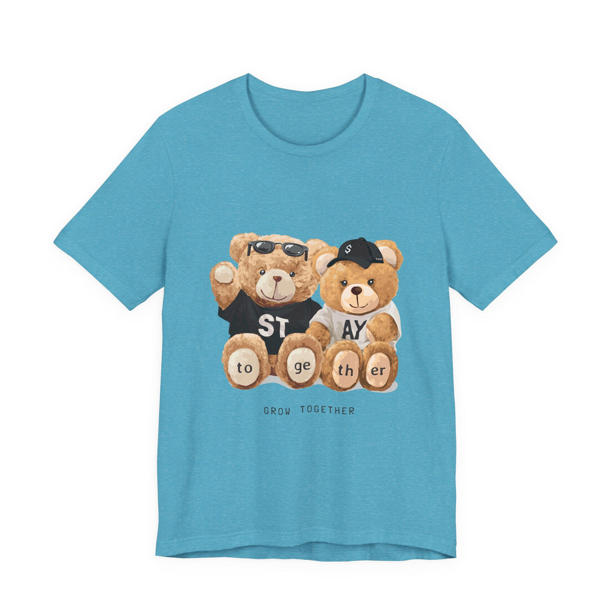 Teddy Bears "Stay Together" Graphic Tee — Cute Couple/Friendship Shirt