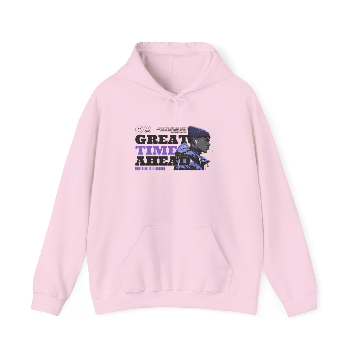 Great Times Ahead Hoodie — Positive Vintage Portrait Pullover
